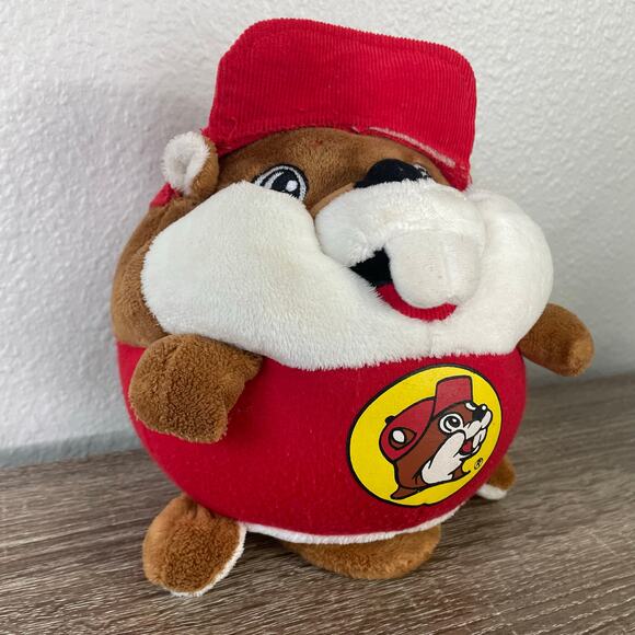 Buc-ee’s Beaver Plush 8” Red Shirt Jaag 2015 Stuffed Animal Toy Cap Logo TX Gift - Picture 11 of 12
